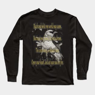 See the world in technicolor, one chirp at a time. Long Sleeve T-Shirt